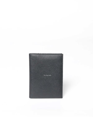 Prada Black Saffiano Passport Holder