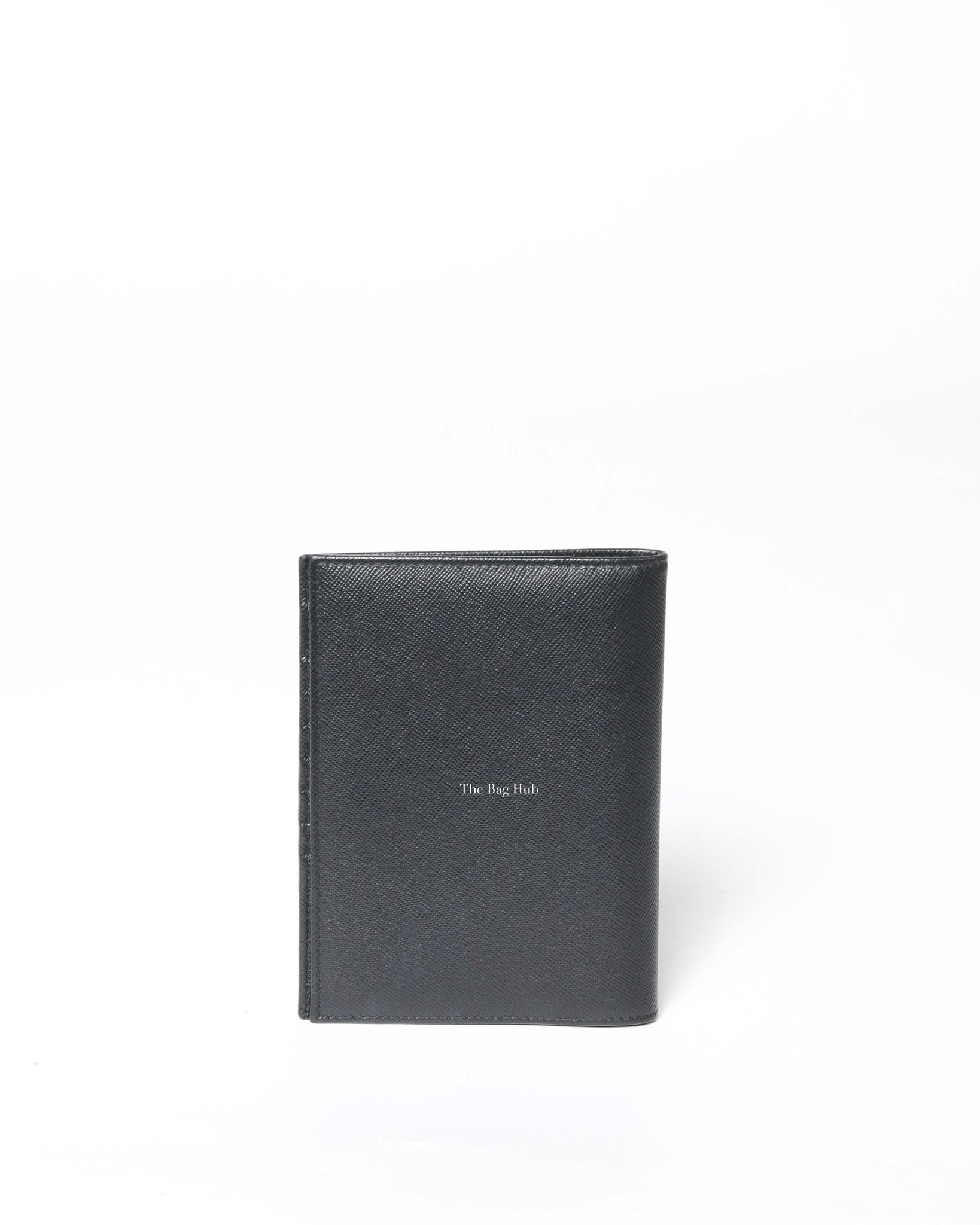 Prada Black Saffiano Passport Holder
