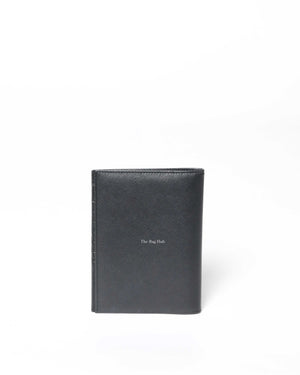 Prada Black Saffiano Passport Holder