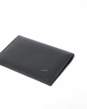 Prada Black Saffiano Passport Holder