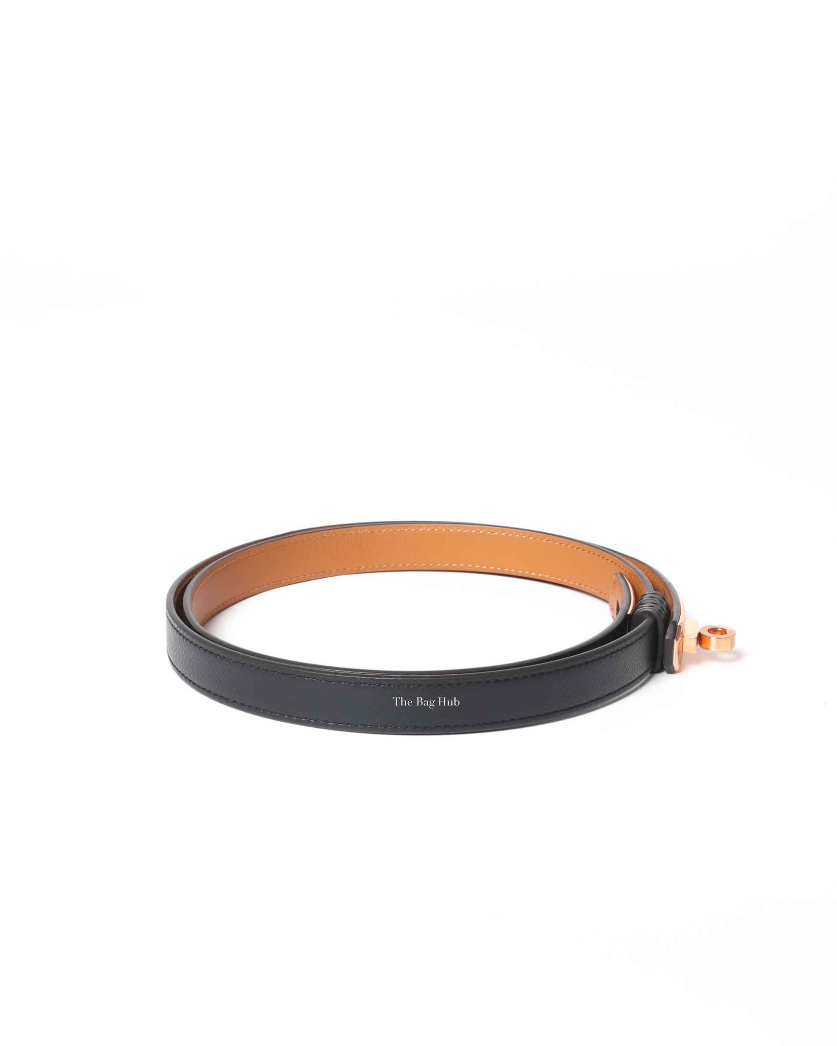 Hermes Noir Veau Epsom Kelly 18 Belt RGHW