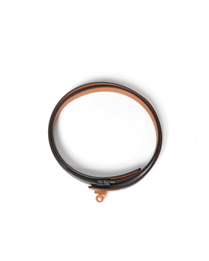 Hermes Noir Veau Epsom Kelly 18 Belt RGHW