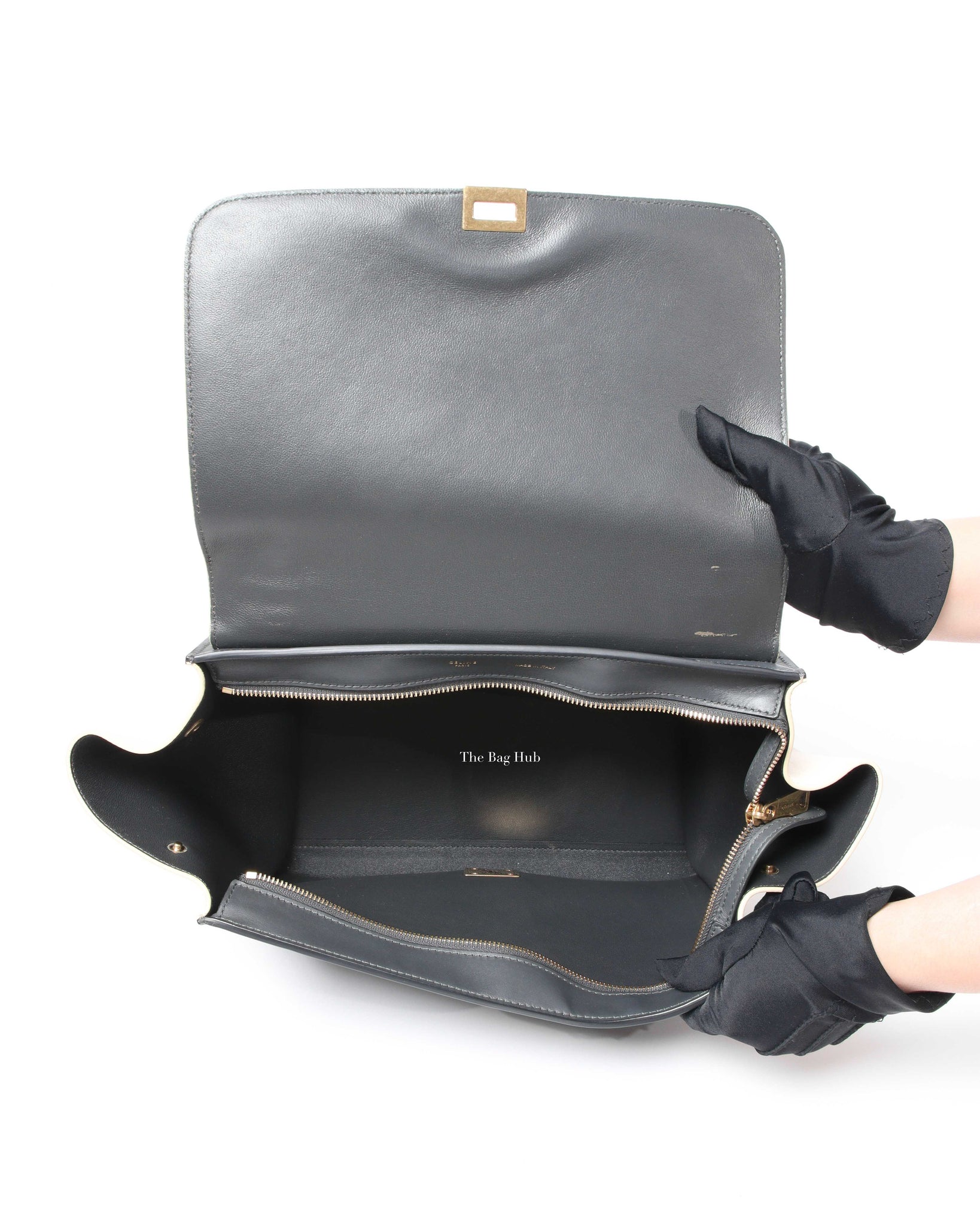 Celine Tri Color Leather Medium Trapeze Bag-11