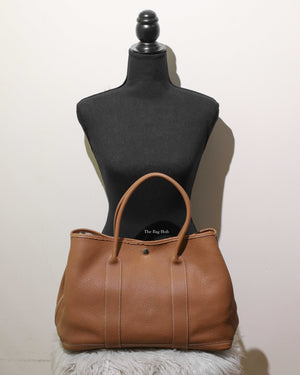 Hermes Fauve Leather Garden Party 36