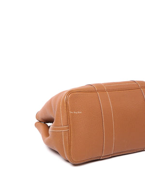 Hermes Fauve Leather Garden Party 36