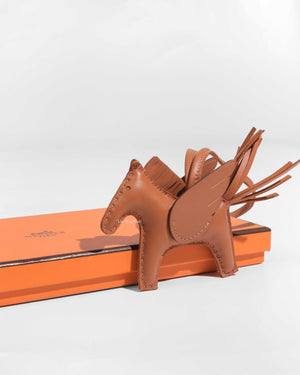 Hermes Gold Pegase Rodeo Bag Charm PM