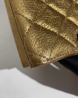 Chanel Gold Metallic Leather Rita Small Flap Bag