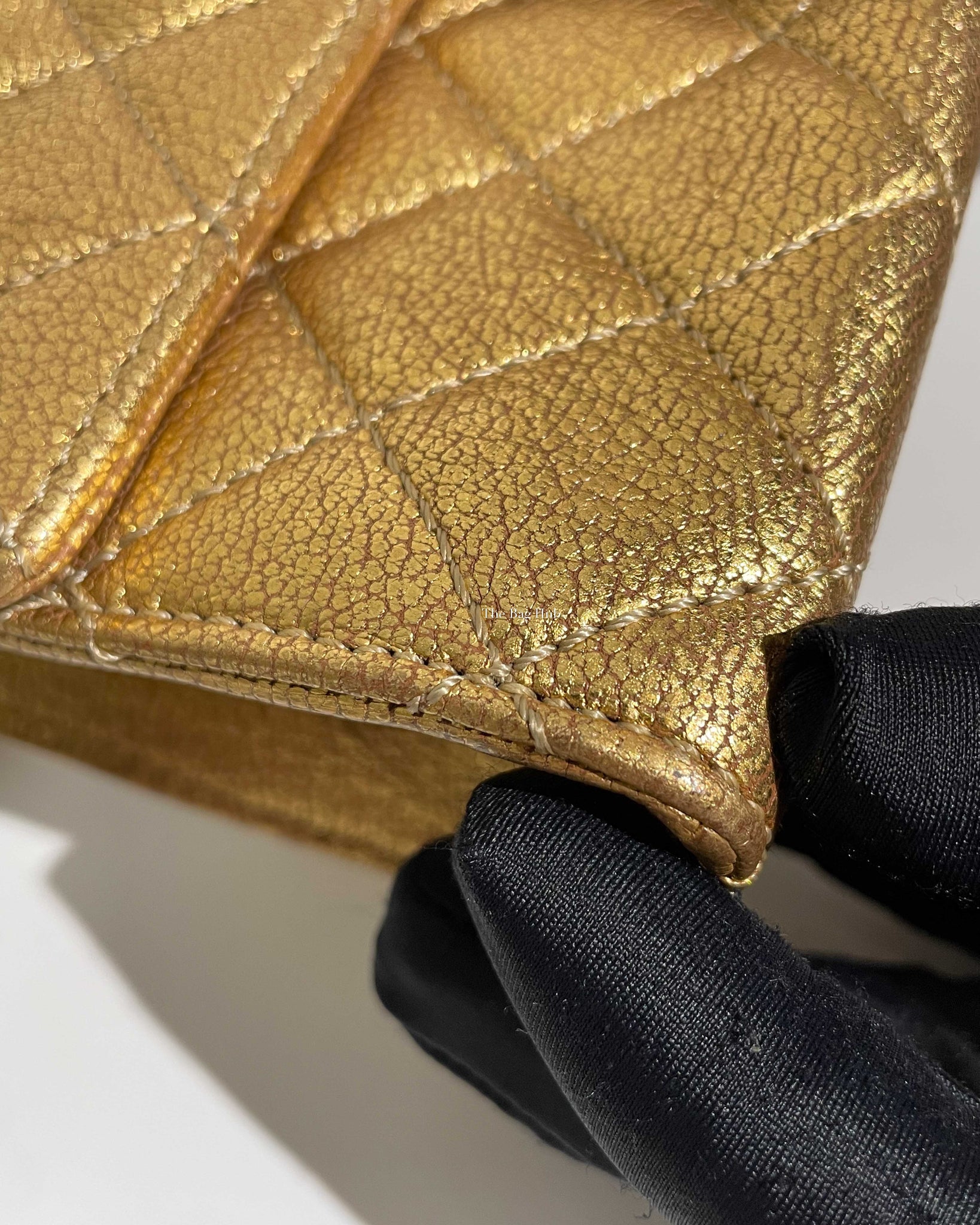 Chanel Gold Metallic Leather Rita Small Flap Bag