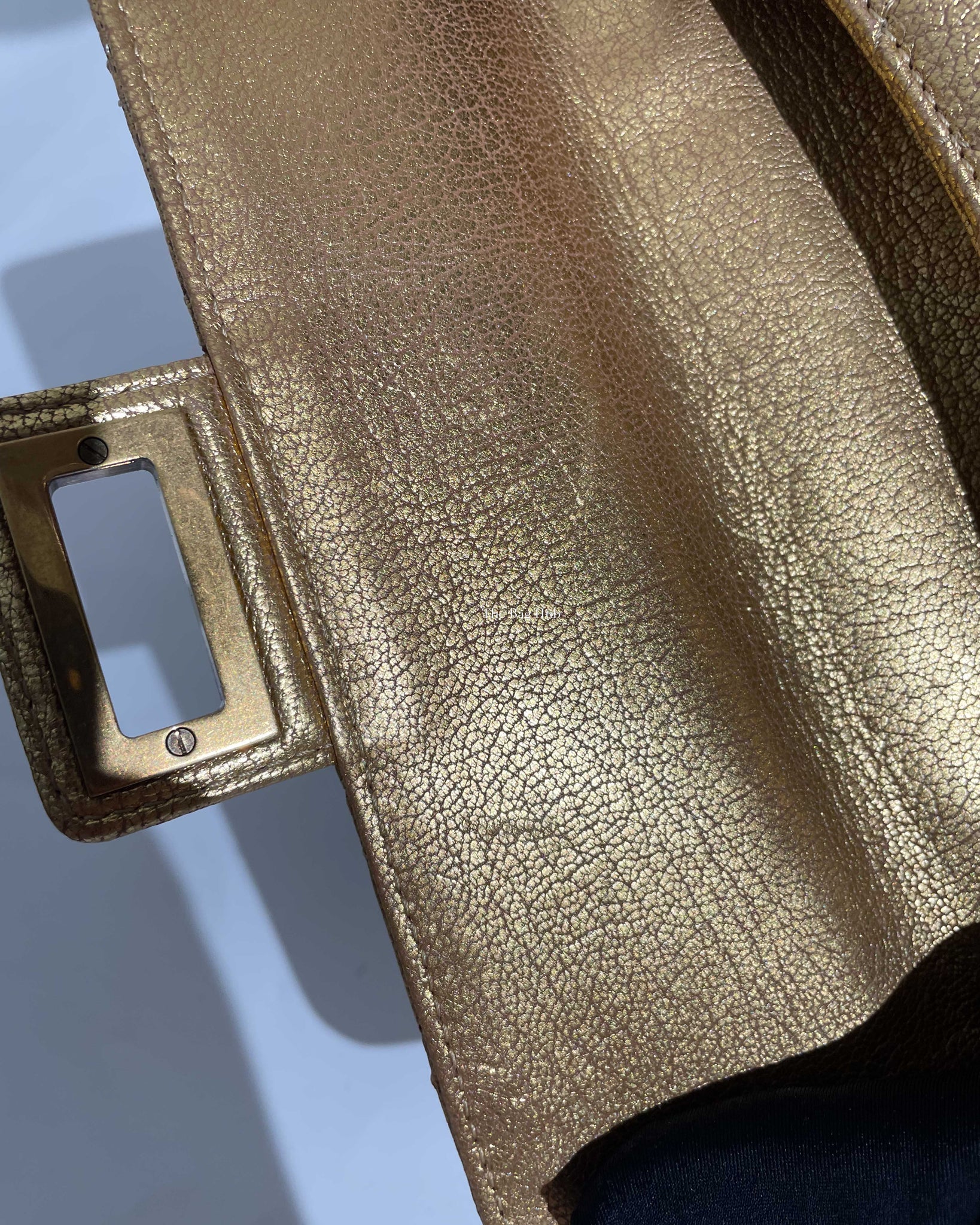 Chanel Gold Metallic Leather Rita Small Flap Bag