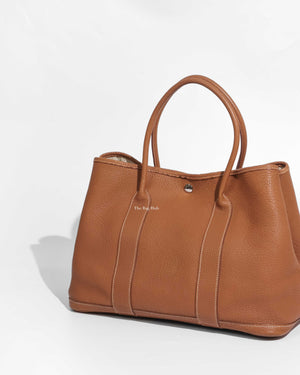 Hermes Fauve Leather Garden Party 36