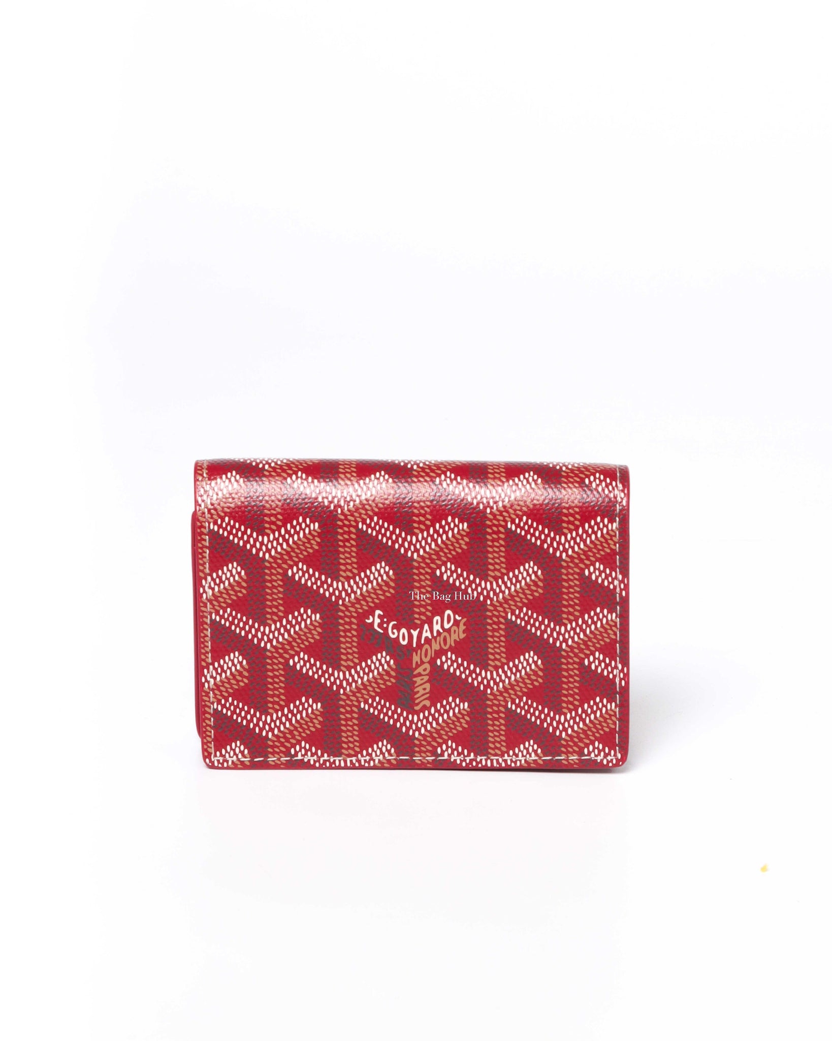 Goyard Red Malesherbes Card Wallet, Designer Brand