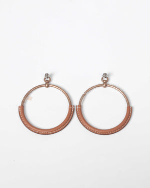 Hermes Gold Large Loop Earrings-2