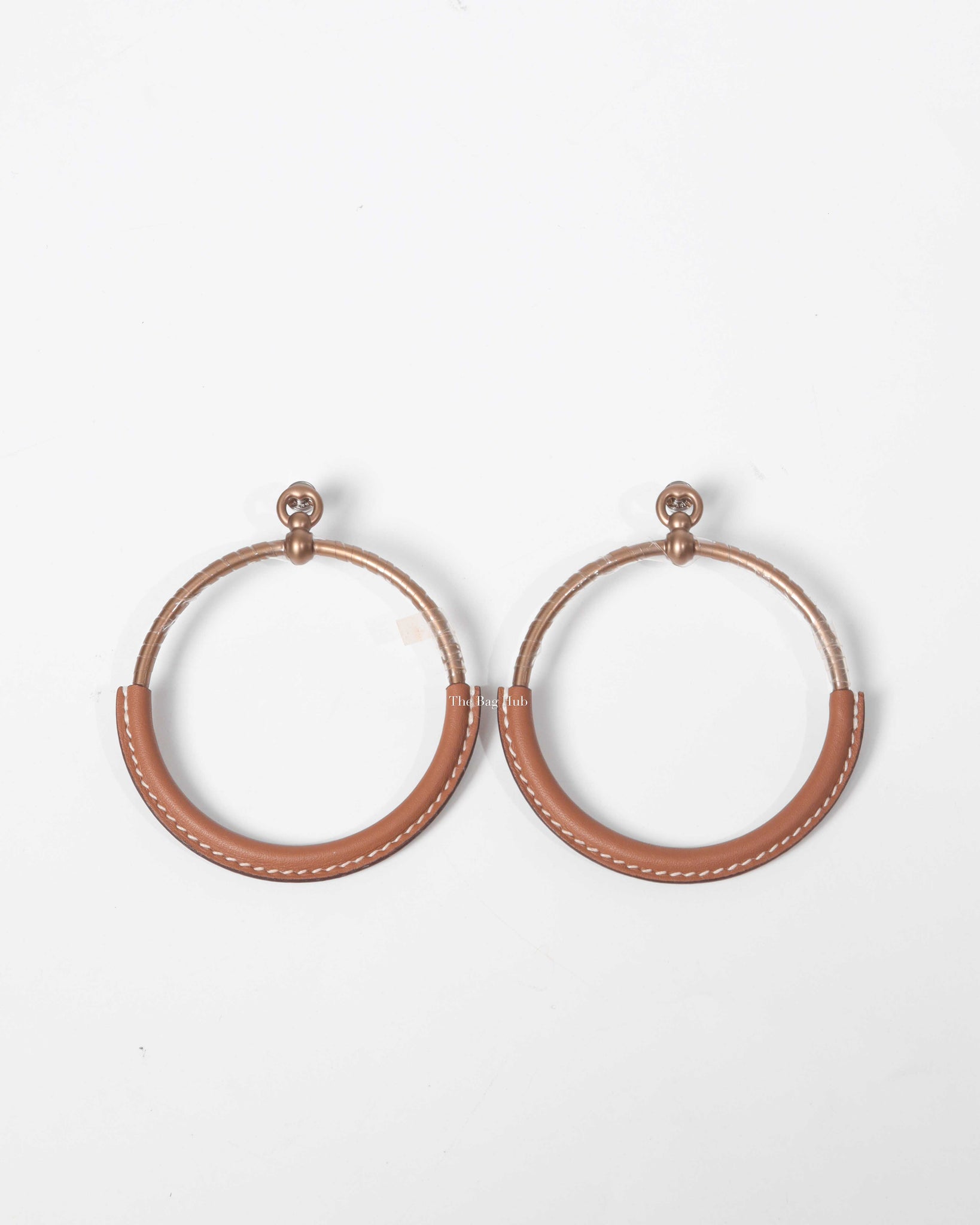Hermes Gold Large Loop Earrings-3
