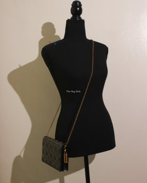 Dior Dark Grey Leather Studded Lady Dior WOC - 12