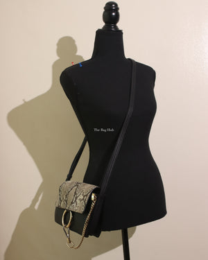 Chloe Black Python Faye Small Crossbody Bag - 12