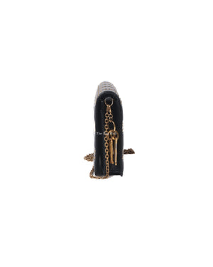 Dior Dark Grey Leather Studded Lady Dior WOC - 5