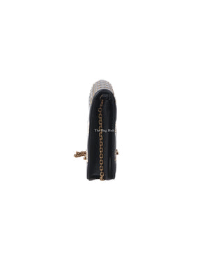 Dior Dark Grey Leather Studded Lady Dior WOC - 4