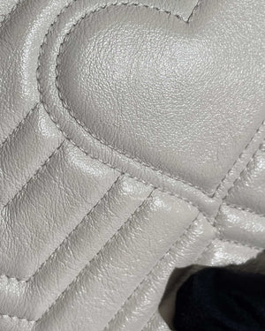 Gucci White GG Marmont Mini Round Shoulder Bag-15