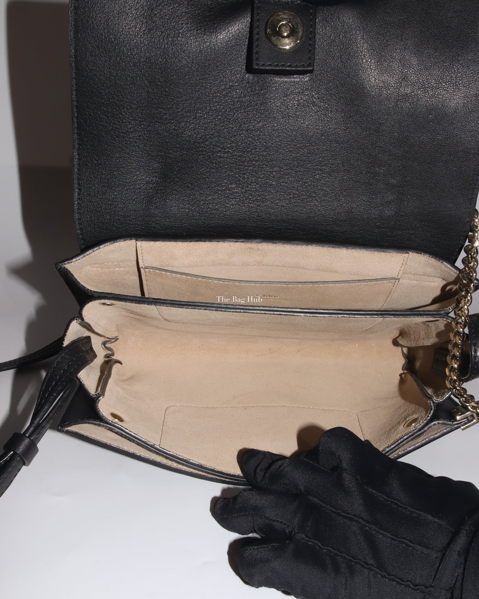 Chloe Black Python Faye Small Crossbody Bag - 11