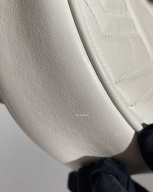 Gucci White GG Marmont Mini Round Shoulder Bag-19