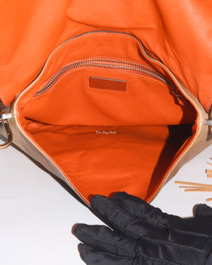 Prada Deserto Cuoio Vitello Pitone Shoulder Bag BR2470 - 11