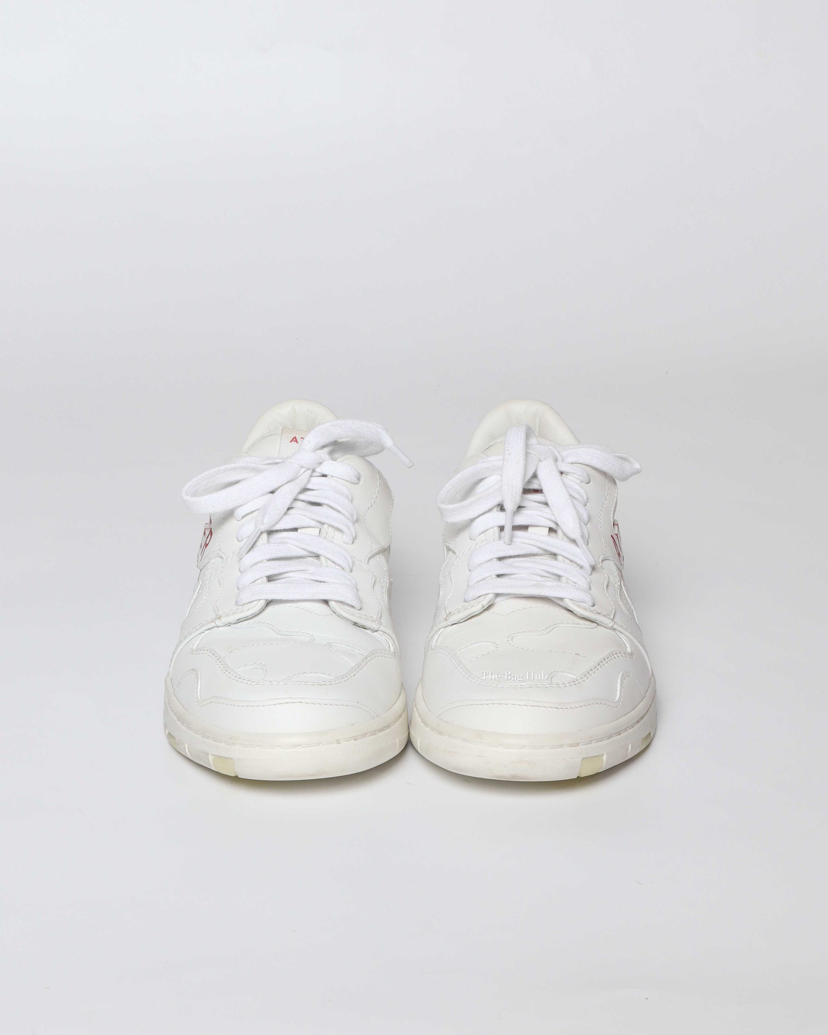 Valentino Garavani White Camouflage Leather Atelier 07 Edition Sneakers Size 37 - 3