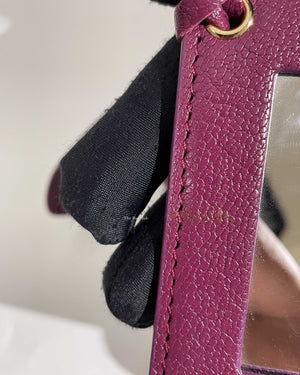 Balenciaga Maroon Nano City Metallic Edge GHW - 15