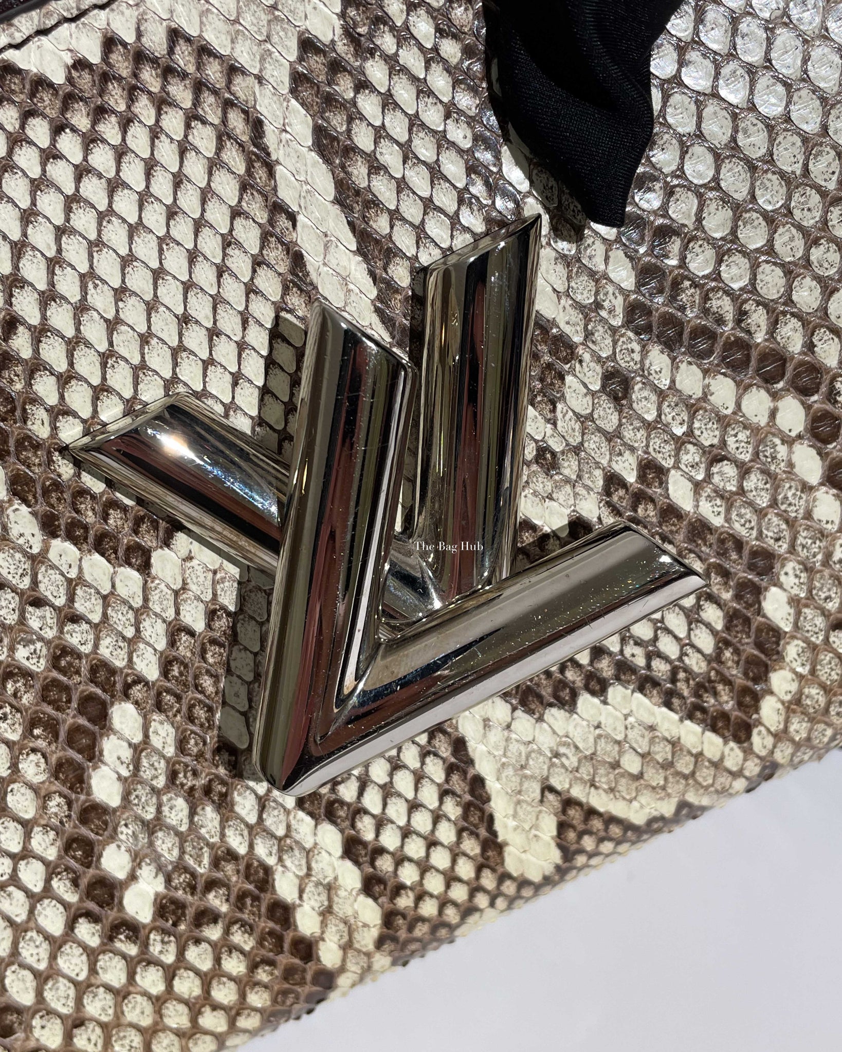 Louis Vuitton Natural Python Leather Twist MM Bag-14