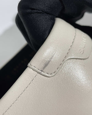 Saint laurent White Le Loafer Penny Slippers Size 37.5