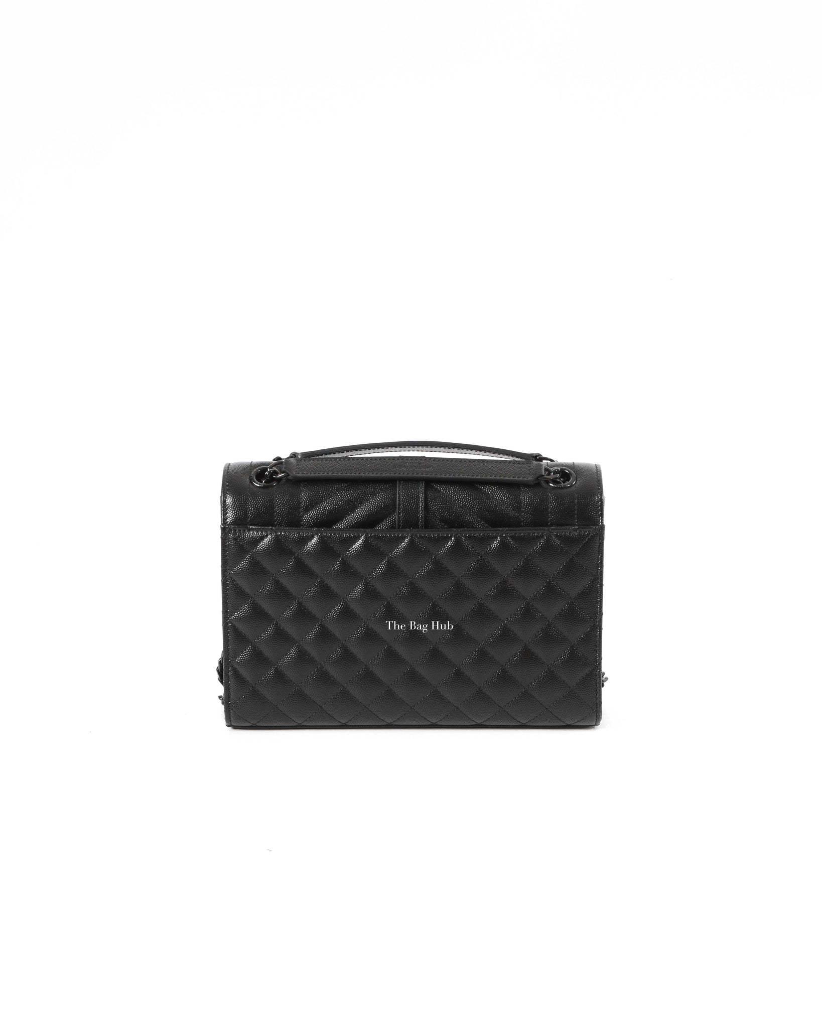 Saint Laurent Noir Medium Envelope Chain Bag