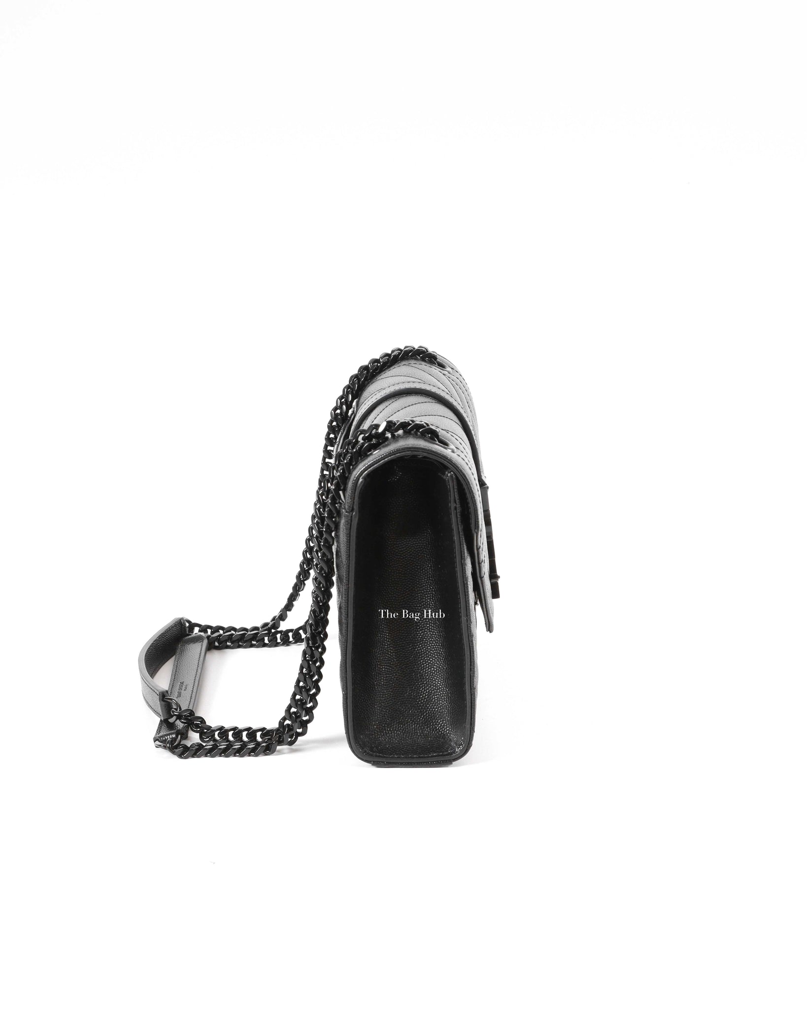 Saint Laurent Noir Medium Envelope Chain Bag