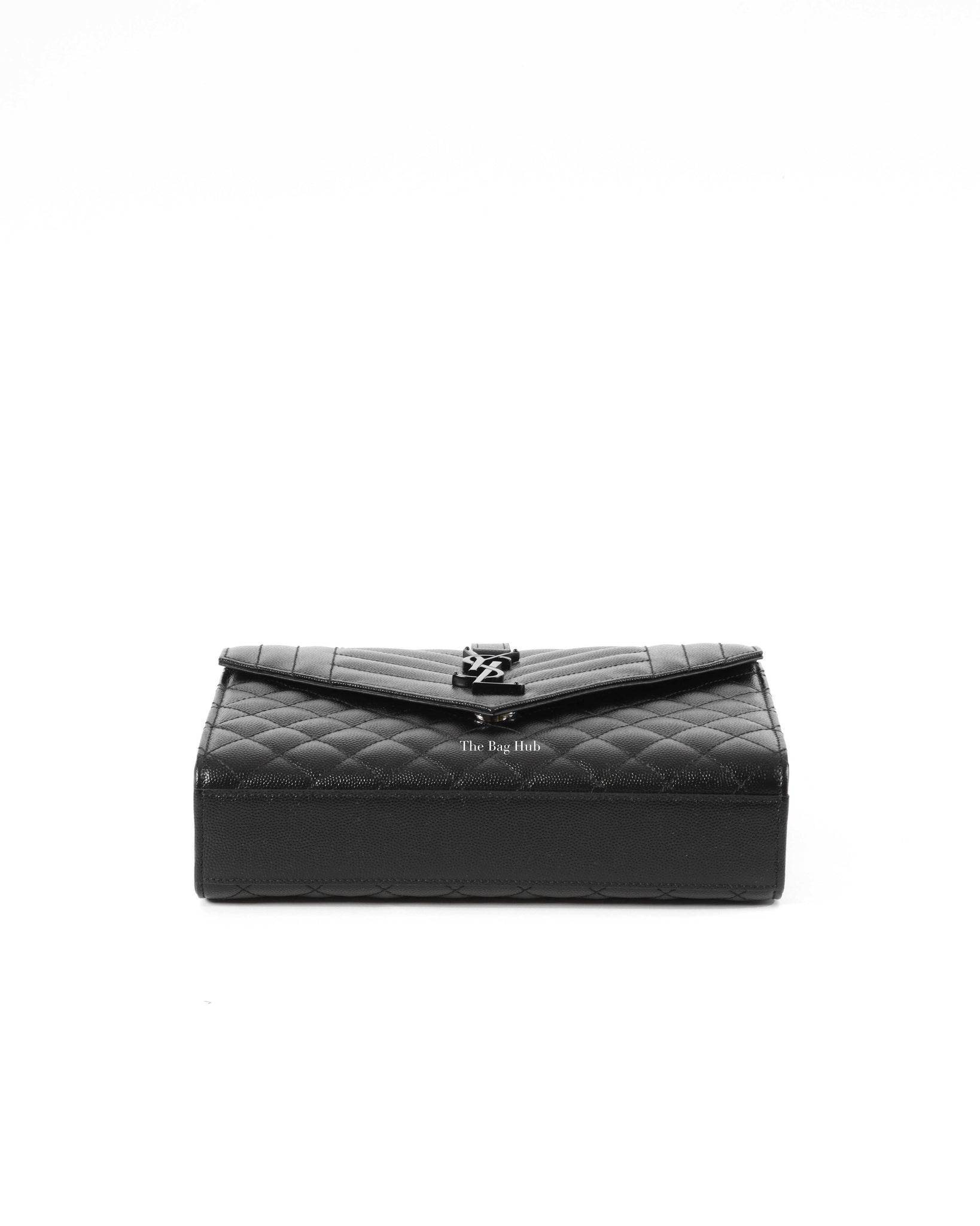 Saint Laurent Noir Medium Envelope Chain Bag