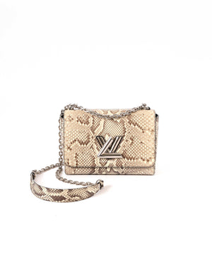 Louis Vuitton Natural Python Leather Twist MM Bag-2