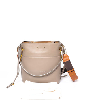Chloe Motty Grey Smooth Calfskin Medium Roy Bucket Bag - 13