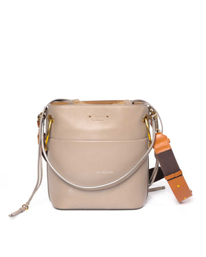 Chloe Motty Grey Smooth Calfskin Medium Roy Bucket Bag - 2