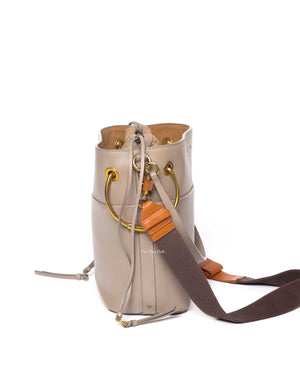 Chloe Motty Grey Smooth Calfskin Medium Roy Bucket Bag - 4