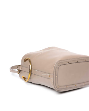 Chloe Motty Grey Smooth Calfskin Medium Roy Bucket Bag - 7