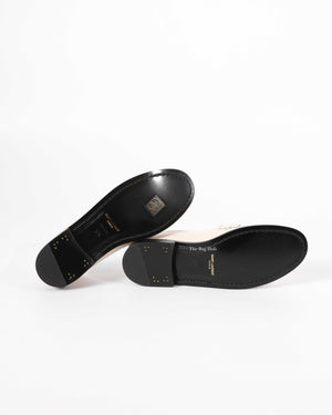Saint laurent White Le Loafer Penny Slippers Size 37.5