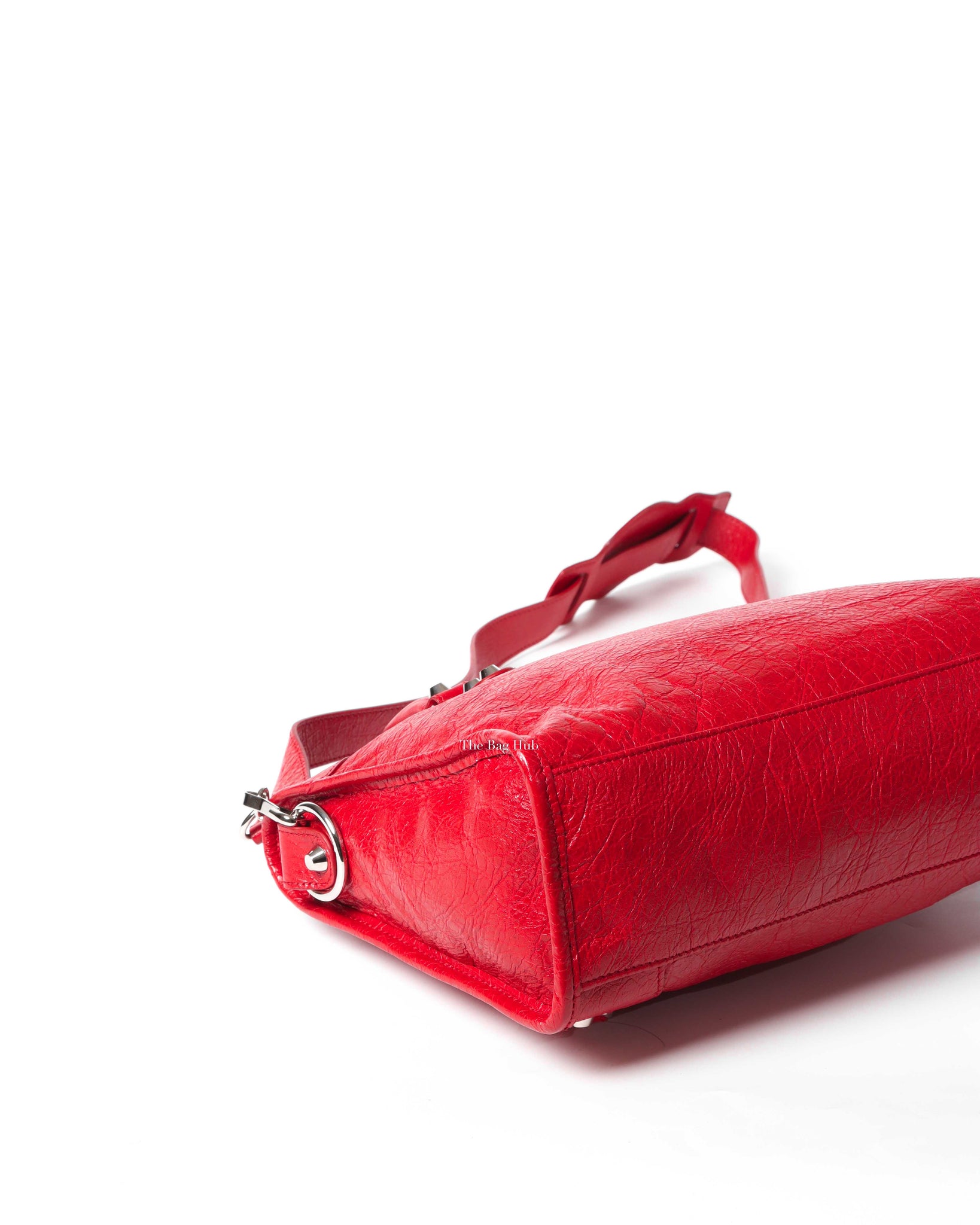 Balenciaga Red Leather Metallic Edge Small City Classic Bag - 9