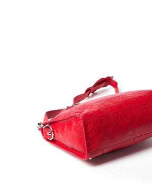 Balenciaga Red Leather Metallic Edge Small City Classic Bag - 9