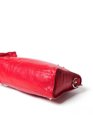 Balenciaga Red Leather Metallic Edge Small City Classic Bag - 10