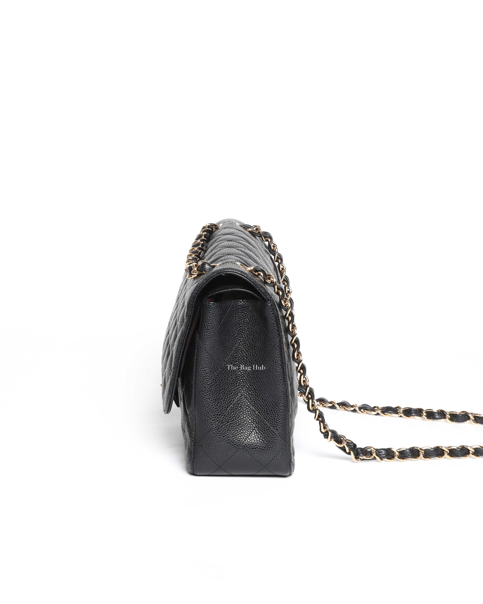 Chanel Black Caviar Jumbo Classic Double Flap Bag GHW - 5