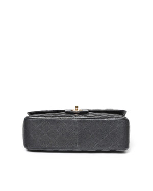 Chanel Black Caviar Jumbo Classic Double Flap Bag GHW - 6