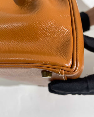 Hermes Gold Epsom Vintage Kelly 32 Bag GHW - 17