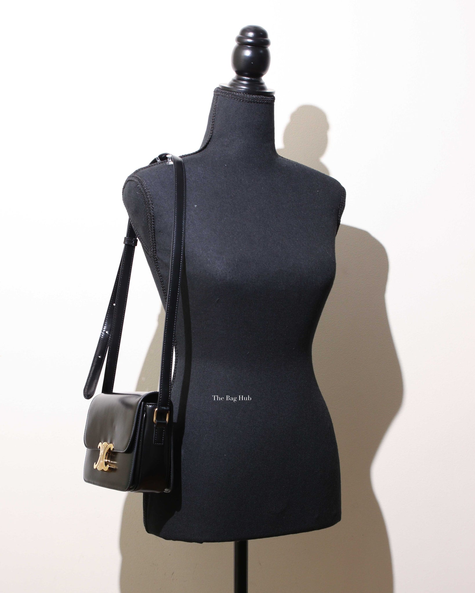 Celine Black Teen Triomphe Bag-12