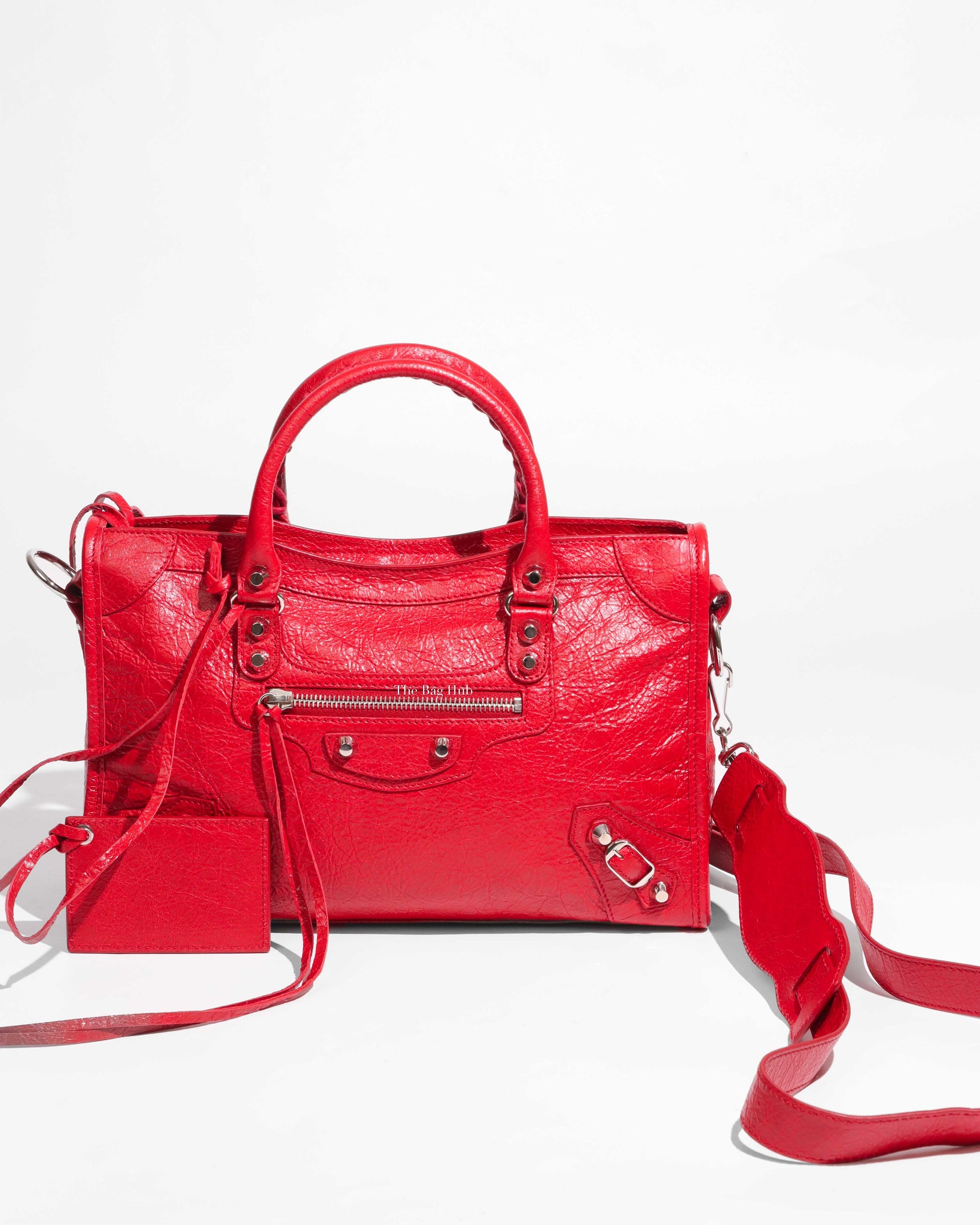 stål Forfølge Nøjagtighed Balenciaga Red Leather Metallic Edge Small City Classic Bag | Designer  Brand | Authentic Balenciaga | The Bag Hub