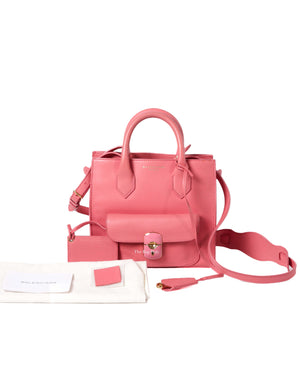 Balenciaga Rose Padlock Mini All Afternoon Tote Bag