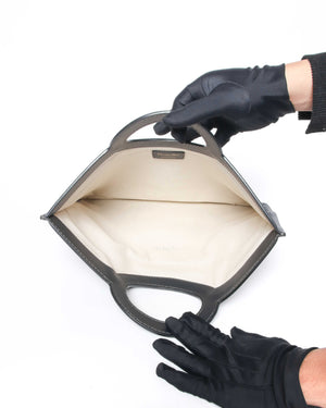 Dior Blue Oblique Jacquard Fold Over Clutch - 9