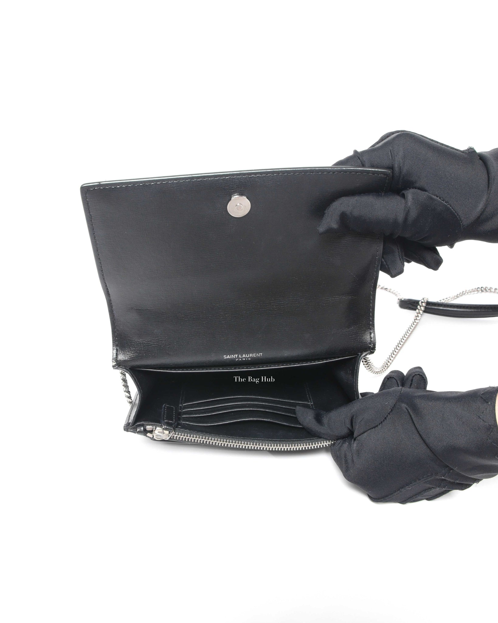 Saint Laurent Black Sunset Mini Crossbody Bag-11