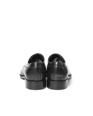 Dior Noir Leather Derby Lace Up Men's Shoes Size 40 - 6